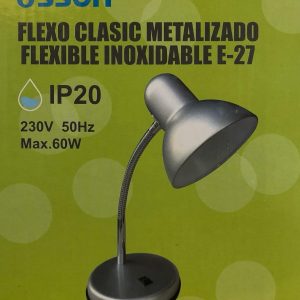 Flexo clasic metalizado Ossun Flexible Inoxidable E-27 IP20