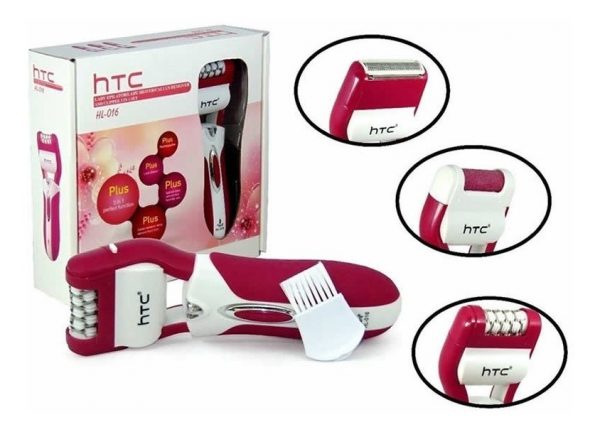 Depiladora 3 en 1 HTC Removedor de callos, depilador y afeitador