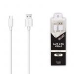 Cable básico 1A 1m Tipo C Blanco