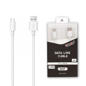 CABLE 2A 2M TIPO C BLANCO