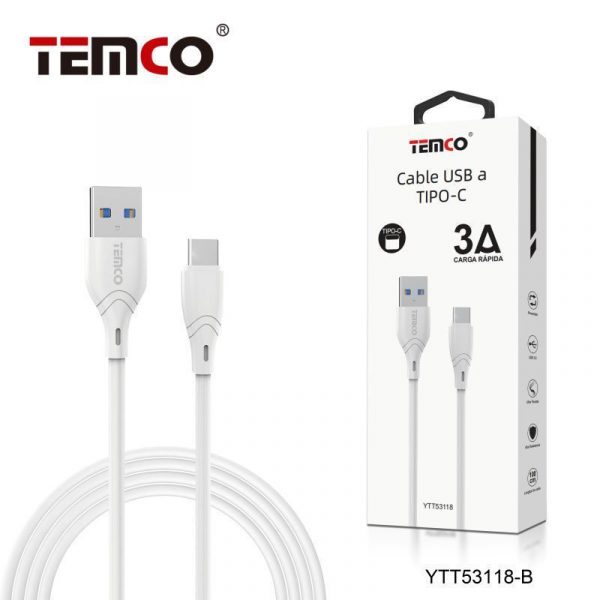 CABLE 3A 1M TIPO C BLANCO