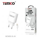 PACK CARGADOR 2.1A + LIGHTNING 2A 1M BLANCO
