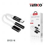 ADAPTADOR MULTIF. USB-C A USB-C + AUDIO NEGRO