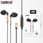 AURICULARES DIGITALES TIPO C CON MIC EST14 DORADO