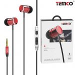 AURICULARES INTRAUDITIVOS METÁL. MIC ES05 ROJO