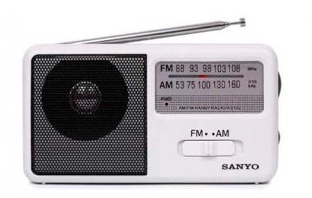 RADIO BOLSILLO AM-FM SANYO KS102 BLANCO