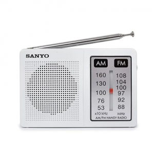 RADIO BOLSILLO AM-FM SANYO KS108 BLANCO
