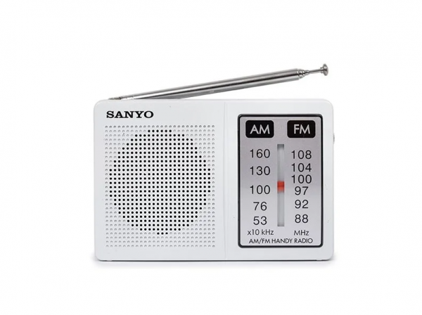 RADIO BOLSILLO AM-FM SANYO KS108 BLANCO