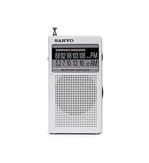 RADIO BOLSILLO AM-FM SANYO KS101 BLANCO