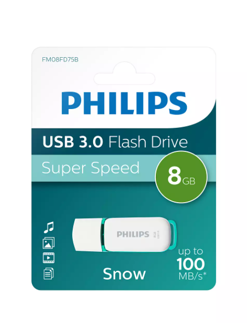 PENDRIVE UNIDAD FLASH USB 8GB PHILIPS FM08FD75B/00