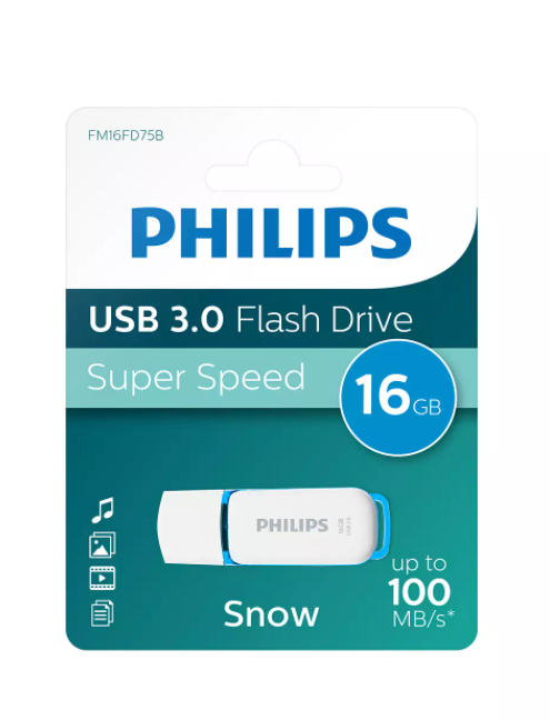 PENDRIVE UNIDAD FLASH USB 16GB PHILIPS FM16FD75B/00