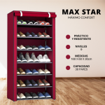 ZAPATERO CON CUBIERTA DE TELA 9 NIVELE MS-6798